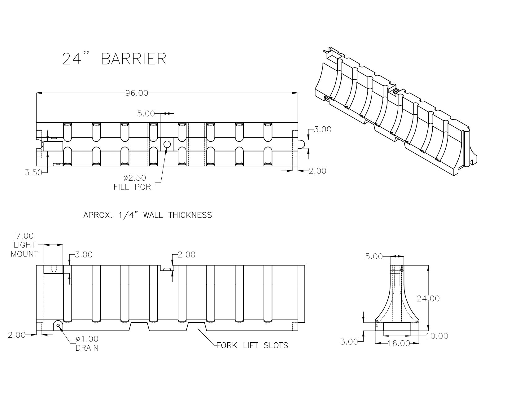 RRM 24x96 Prod Spec Sheet & Drawing