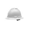 Quartz™ White Vented Full Brim Hard Hat
