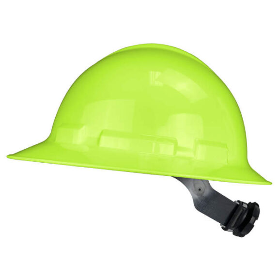 Quartz™ Hi-Vis Green Full Brim 6 Point Ratchet Hard Hat