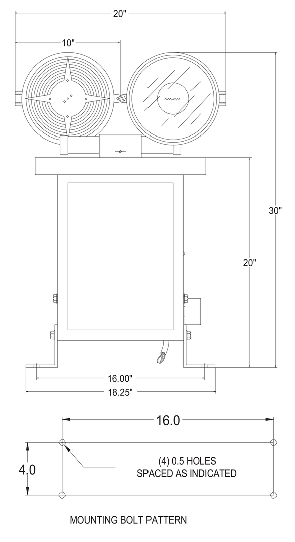 L801 Airport Rotating Beacon L-801A HBM 150/2