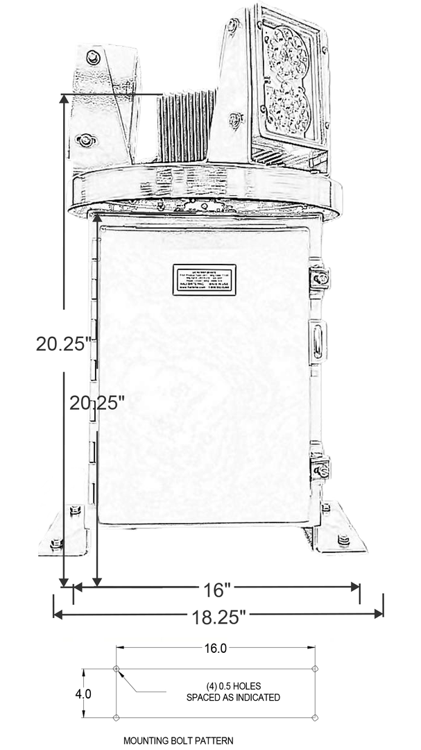 Heli-Port LED Rotating Beacon L-801(H)L
