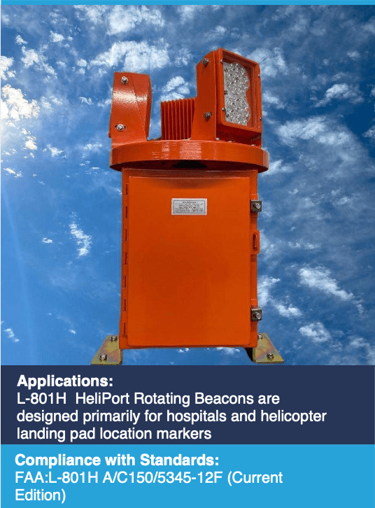Heli-Port LED Rotating Beacon L-801(H)L