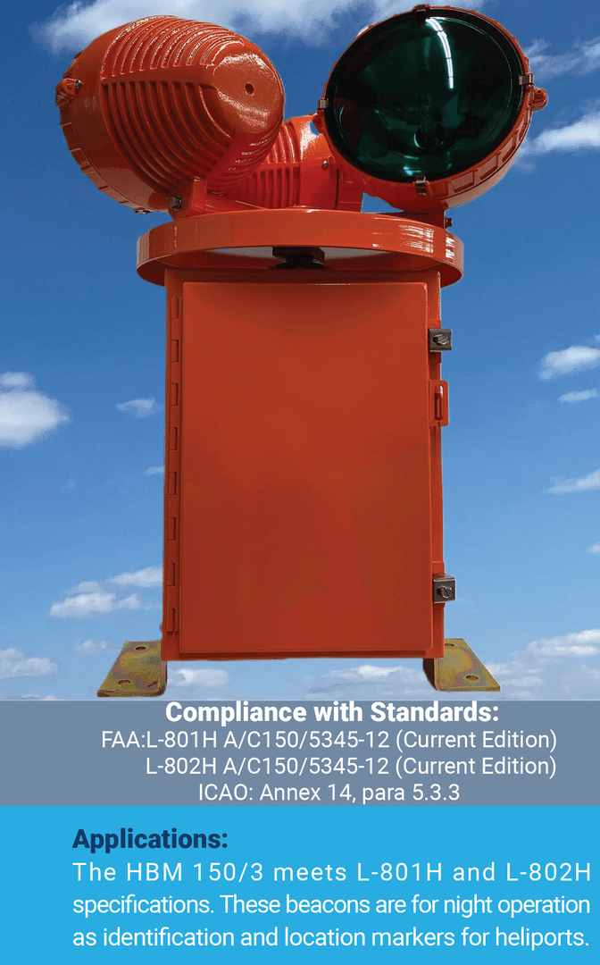 Heliport Rotation Beacon L-801H L-802H HBM 150/3