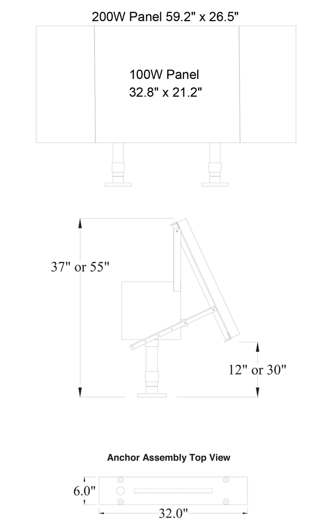 Solar Power Supply for L-806 & L-807 Wind Cones