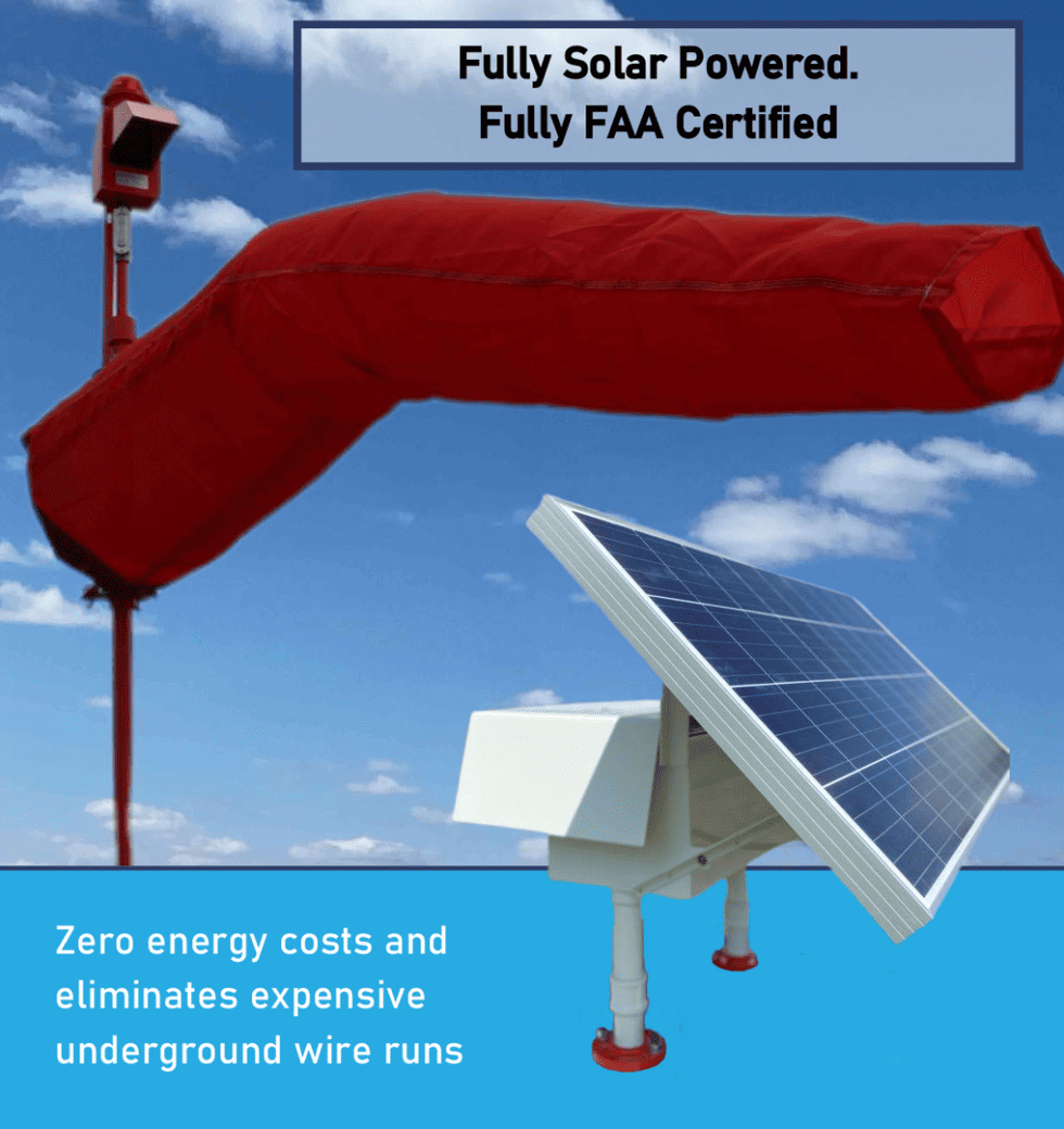 L-807 Solar Powered Wind Cone