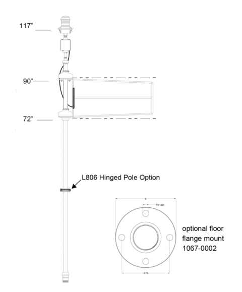L-807 Solar Powered Wind Cone