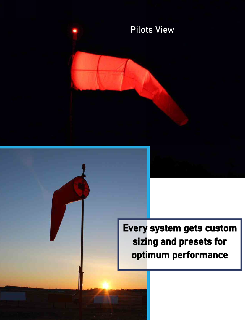 L-806 Solar Powered Wind Cone