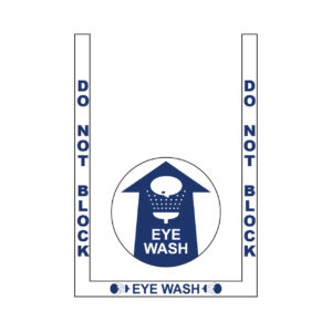 stop-painting-eye-wash-floor-marking-kit-incl.3pc-white-bkgd:blue-border(2)-and-17.5-sign
