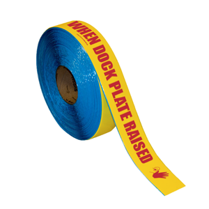 stop-painting-superior-mark-floor-tape-uneven-surface-when-dock-plate-raised-red-text:yellow-bkgd