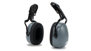 CM60 Cap-Mounted Dielectric Earmuffs for Slotted Cap-Style Hard Hats, 22 NRR