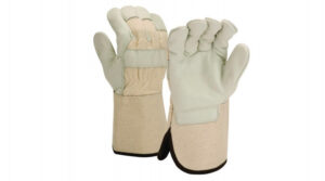 Pyramex GL1004W Premium Grain Cowhide Gauntlet Cuff Safety Gloves