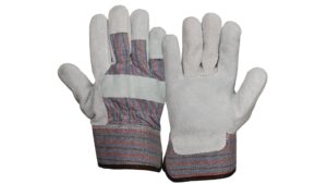 GL1008W Value Split Cowhide Leather Palm Safety Cuff Safety Gloves
