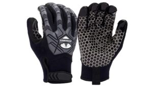 GL203HT Synthetic Leather Silicone Palm Safety Gloves