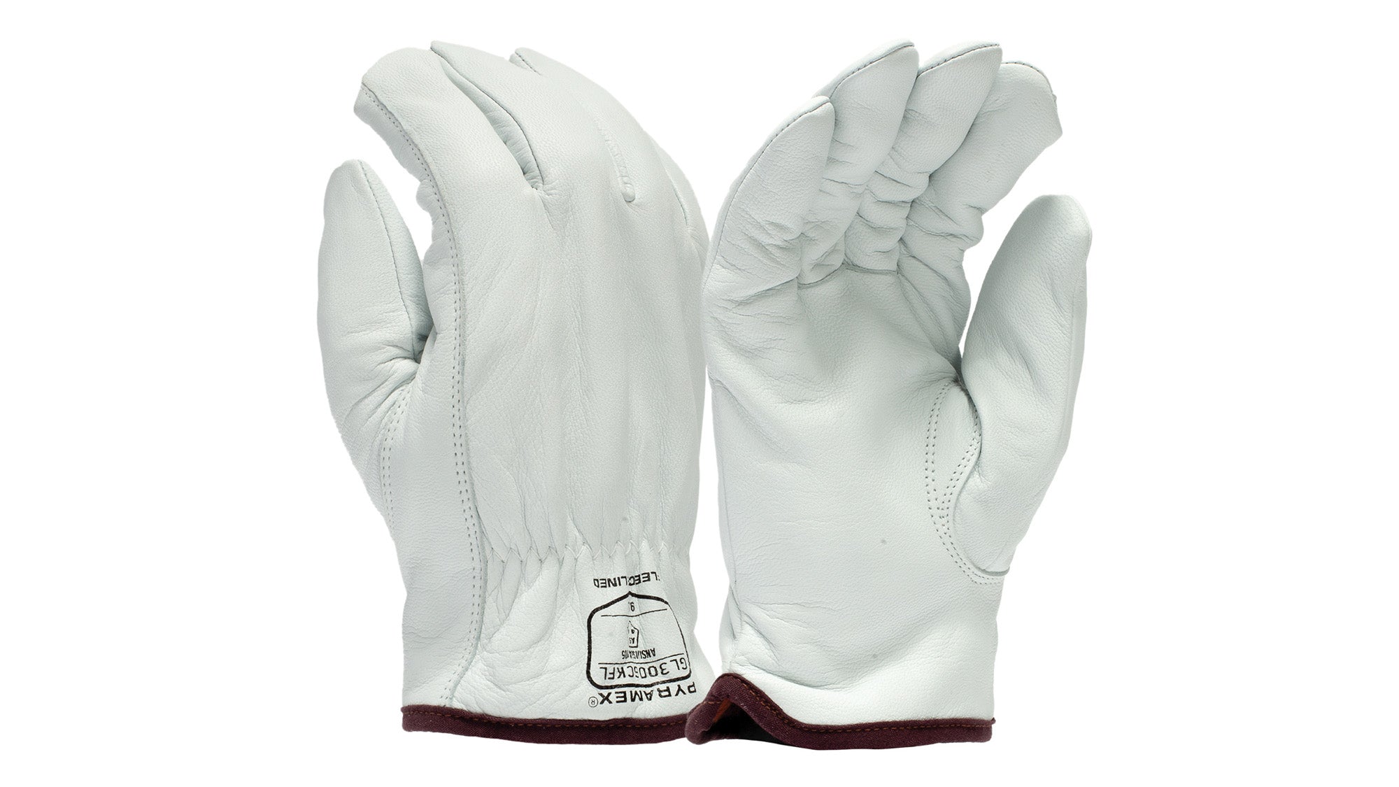 GL3006CKF Insulated Premium Grain Goatskin Driver HPPE A5 Cut Safety Gloves