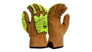 GL4004CKB Premium Pigskin Driver A6 Cut Level 2 Impact Safety Gloves