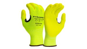 GL601HV Micro-Foam Nitrile A1 Cut High-Visibility Safety Gloves