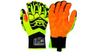 GL806HT Synthetic Leather PVC Palm Level 2 Impact Safety Gloves