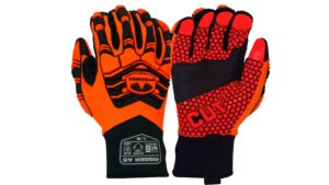 GL807CHT Synthetic Leather Silicone Palm A5 Cut Level 2 Impact Safety Gloves