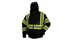 RJ37 Waterproof Type O Class 1 Black Safety Jacket