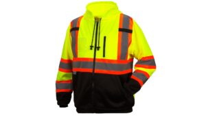 RCSZH33 Premium Two-Tone Full-Zip Safety Hoodie
