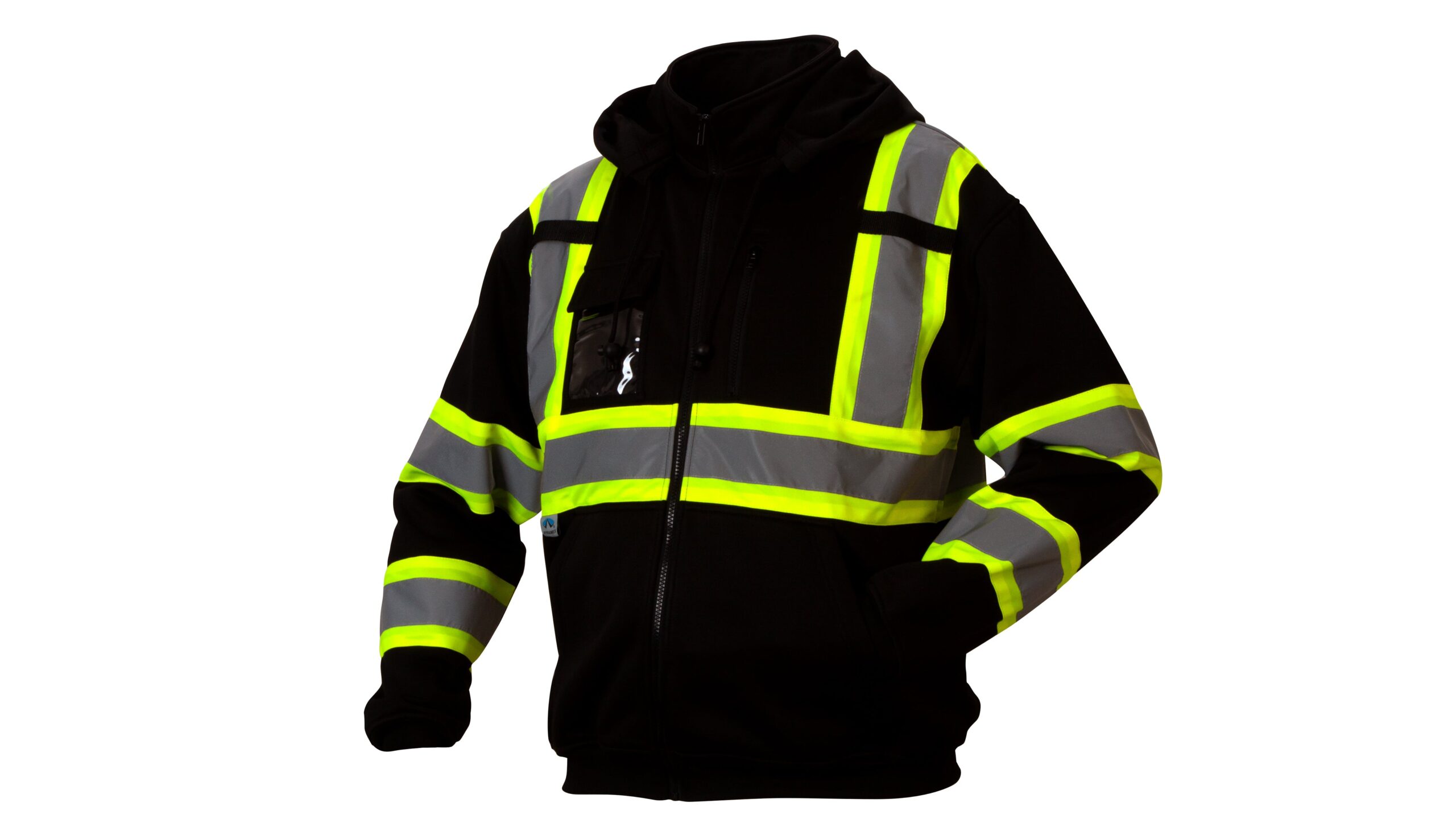 RCSZH33 Premium Two-Tone Full-Zip Safety Hoodie - Image 2