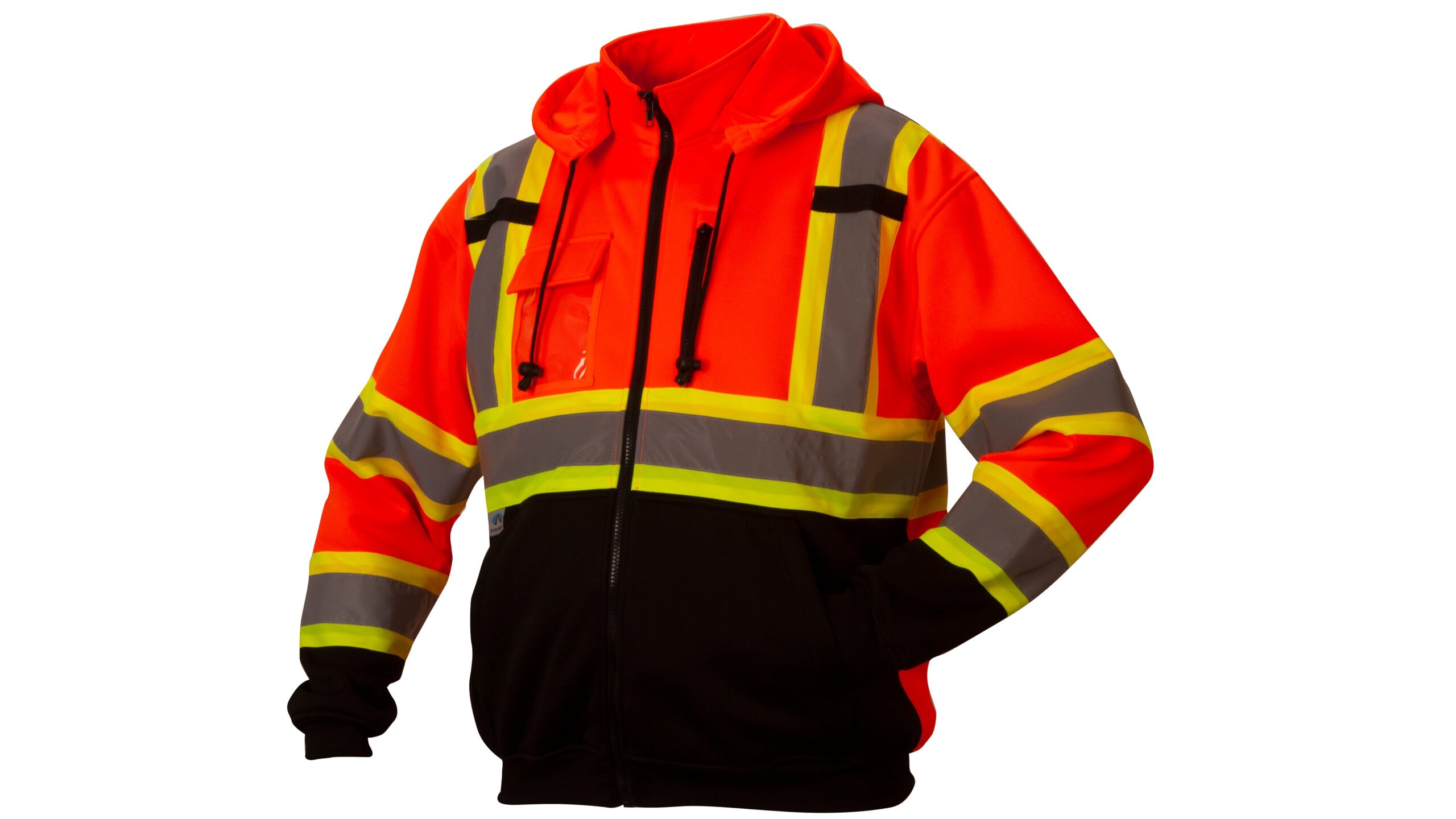 RCSZH33 Premium Two-Tone Full-Zip Safety Hoodie - Image 3