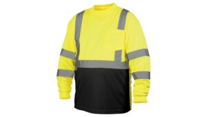 RLTS31B Type R Class 3 Black-Bottom Long Sleeve Safety Shirt