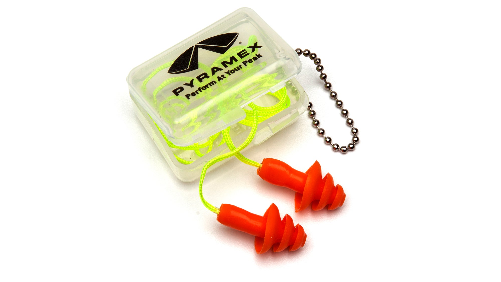 Retail Reusable Corded Triple-Flange Earplugs, 25 NRR - 1 Pair