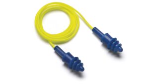 Metal-Detectable Reusable Corded Triple-Flange Earplugs, 25 NRR - Box of 100 Pairs