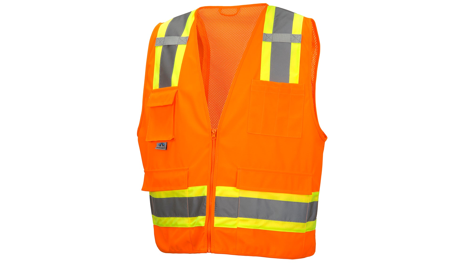 RVZ24SE Type R Class 2 Self-Extinguishing Surveyor Safety Vest - Image 2