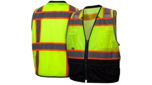 RVZ44B Type R Class 2 Black-Bottom Surveyor Safety Vest