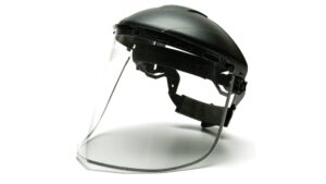 Ridgeline® Retail Ratchet Headgear and Polycarbonate Face Shield Combo