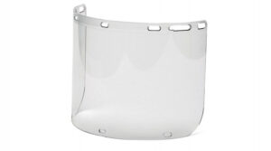 Molded Polycarbonate Face Shield with Chin Cup Slots