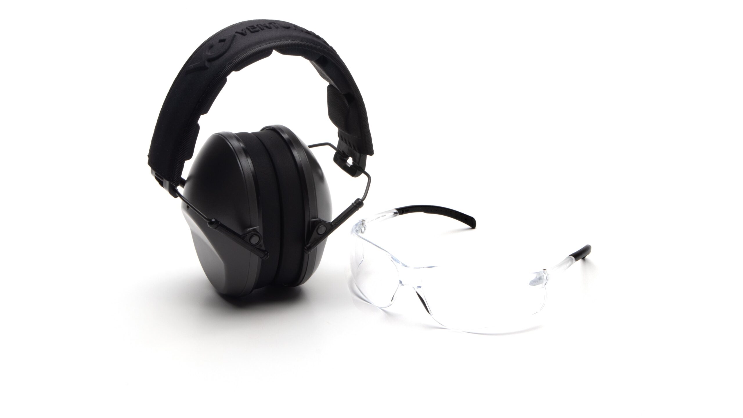Low-Profile Earmuff and Safety Glasses Combo Kit