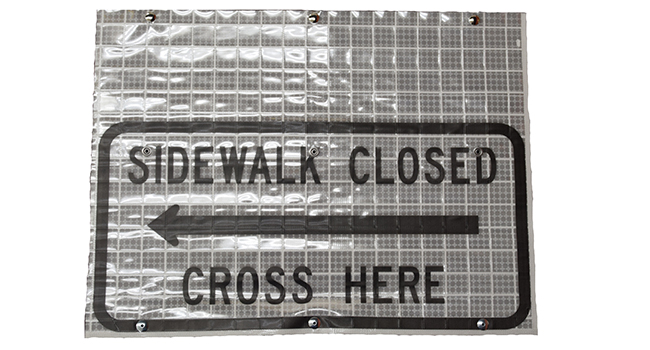 Cone Bar Roll-Up Sign - Image 6