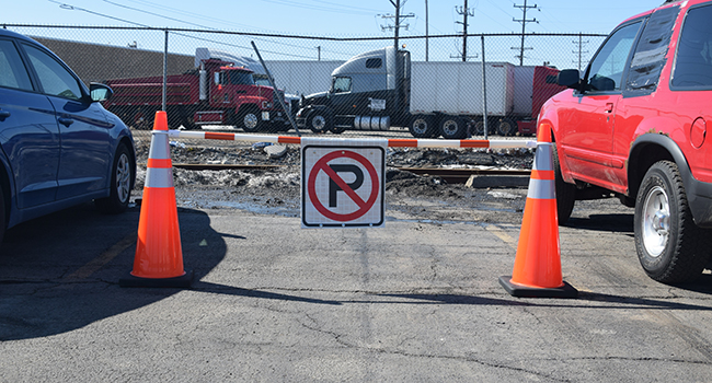 Cone Bar Roll-Up Sign - Image 2