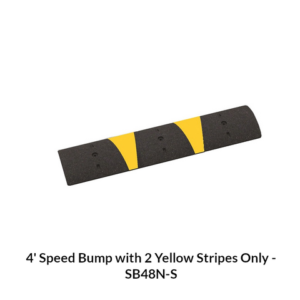 Standard Recycled-Rubber Speed Bumps and End Cap