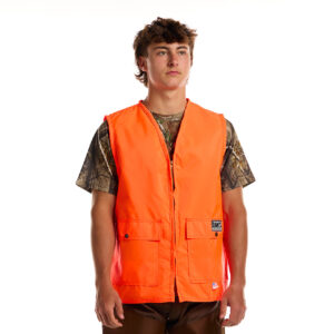 Heavy-Duty Blaze Orange Hunting Vest