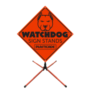 Compact Single-Spring Sign Stand for Roll-Up Signs