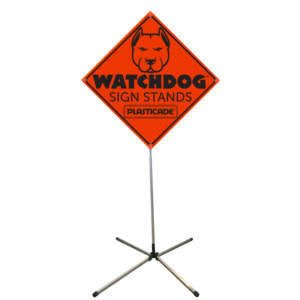 Medium Height Springless Sign Stand for Roll-Up Signs