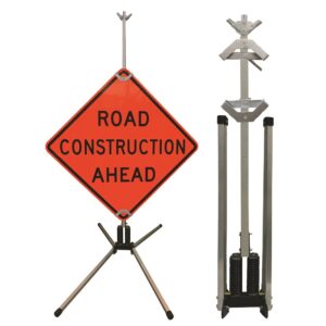 Heavy-Duty Double-Spring Sign Stand for Rigid Signs