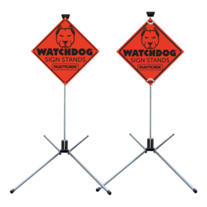 Heavy-Duty Double-Spring Sign Stand for Rigid and Roll-Up Signs