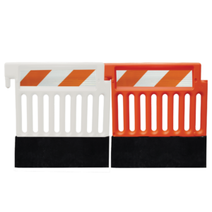 Strongwall ADA Pedestrian Barricade Tops and Weighted Base