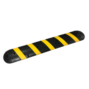 Premium Textured Recycled-Rubber Speed Bump and End Cap