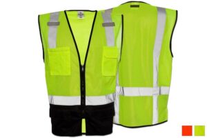 Black Bottom Mesh Economy Class 2 Safety Vest