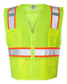 Solid Front with Mesh Back Class 2 Safety Vest