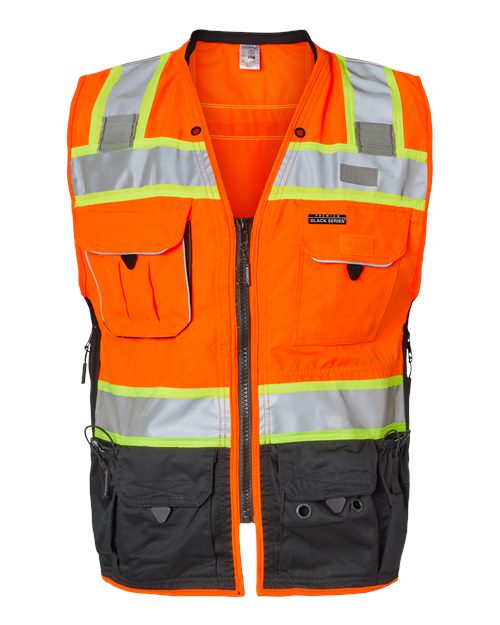 Premium Black Series Class 2 Surveyors Vest - Image 3