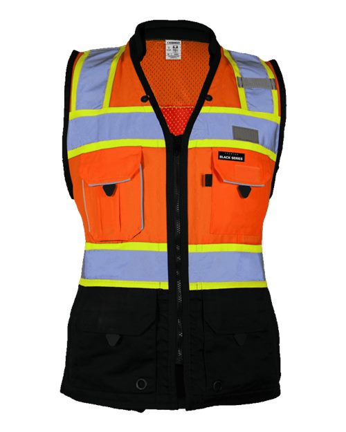 Women's Premium Black Series Heavy-Duty Class 2 Surveyors Vest - Image 3
