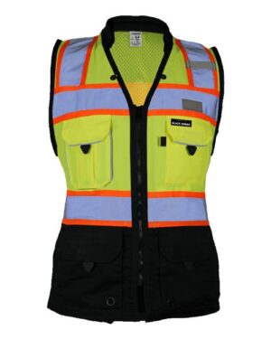 Women's Premium Black Series Heavy-Duty Class 2 Surveyors Vest