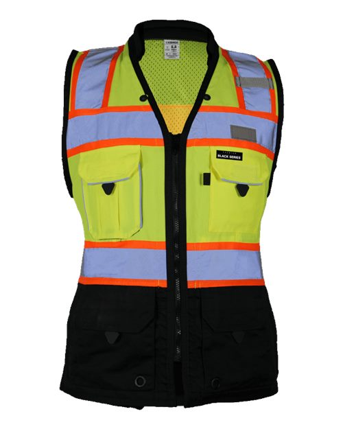 Women's Premium Black Series Heavy-Duty Class 2 Surveyors Vest